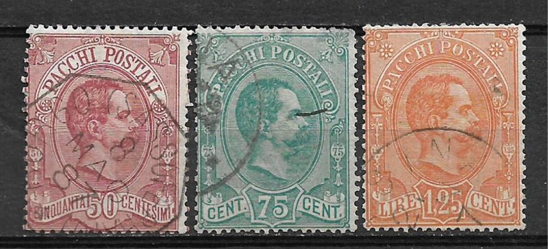 COLLECTION LOT OF # 829 ITALY # Q3-5 1884 CV +$ 61