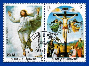 St. Thomas and Prince Islands 1983 - U - Pair - Scott #696 *