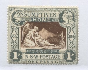 New South Wales QV 1897 Semi-Postal mint o.g. hinged