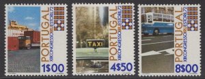 PORTUGAL SG1473/5 1972 INTERNATIONAL ROAD TRANSPORT UNION CONGRESS MNH