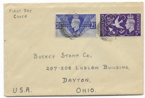 GB  264-65   1946  first day  cover