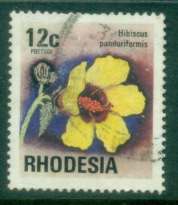 Rhodesia 1974-76 Pictorial 12c Hibiscus FU