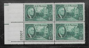 #930 MNH Plate Block