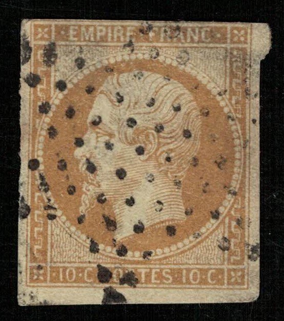 Emperor Napoléon III, France, 1853-1861, 10 c, MC #12Ia (T-6687)