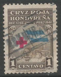 HONDURAS RA3 VFU FLAG B1196-8