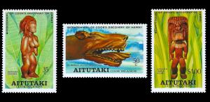 Aitutaki 1978 Sc 160-62 MNH Discovery of Hawaii issue