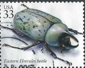 US 3351L (used) 33¢ Eastern Hercules beetle (1998)