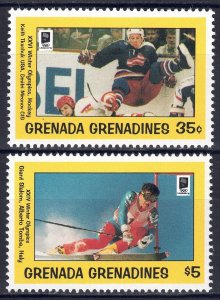 Grenada-Grenadines #1554A-B* NH  CV $4.05  Winter Olympics