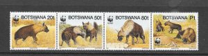 BOTSWANA #586 HYAENAS WWF MNH