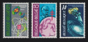 Belgium Cyclotron Telescope Tuberculosis Science 3v 1982 MNH SG#2683-2685