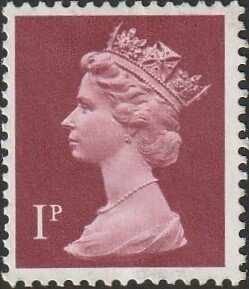 Great Britain #MH23 1979 1p  Crimson QEII Machin Head USED-VF.