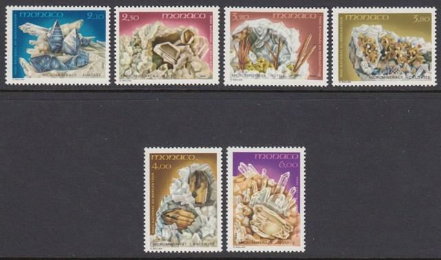 Monaco 1723-8 Minerals mnh