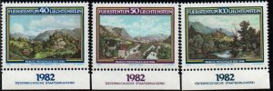 Liechtenstein # 744 - 746 MNH