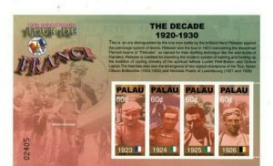 Palau - 2003 - Tour De France - Sheet of Four - MNH