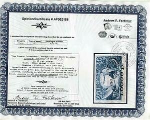 Russia RSFSR 1922 Black overprint Error. Cerificate. Sc 195c MHOG $2750 Rare s2
