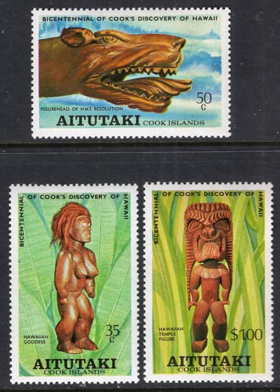 Aitutaki 160-162 MNH VF