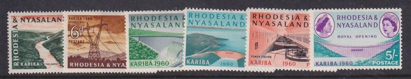 Rhodesia & Nyasaland, Scott 172-177 (SG 32-37), MHR