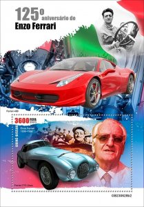 2025 12 - GUINEA BISSAU- ENZO FERRARI 125TH  II           1V    MNH **
