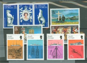 South Georgia #44-51c Mint (NH) Single (Complete Set) (Queen)