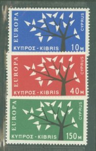 Cyprus #219-21 Mint (NH) Single (Complete Set)