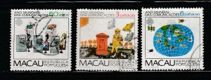 Macao 469-471 Set U World Communications Year