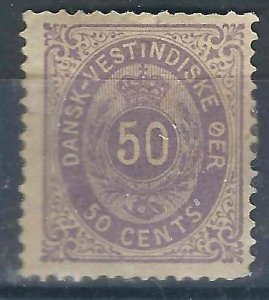 Danish West Indies 13 MHR F/VF 1879 SCV $260.00