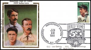 US 1939 Baseball Hall of Fame Inductees 1989 Colorano Cover