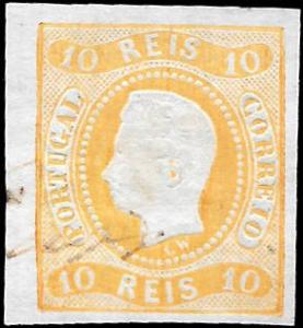 1866 PORTUGAL SC# 18 UNUSED ng  - CV $140 - NICE STAMP