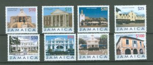 Jamaica #1038-1045  Single (Complete Set) (Buildings)