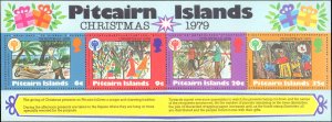 Pitcairn Islands #191a, Complete Set, Souvenir Sheet Only, 1979, Christmas, N...