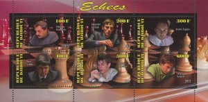 Chess Players Sport Souvenir Sheet of 6 Stamps Mint NH