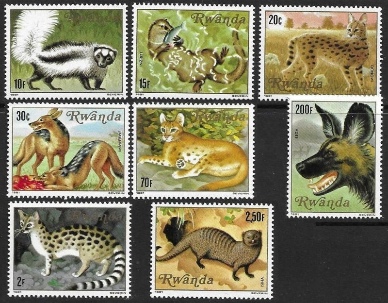 1981 Rwanda 1119-1126 Fauna 13,00 €