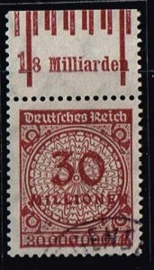 Germany 1923,Sc.#288 used with Margin W 1'4'1/0'7'0 A.cv.€80