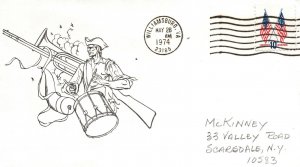 AMERICAN REVOLUTION BICENTENNIAL CACHET COVER CANCEL WILLIAMSBURG VA 1974