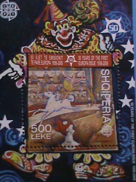 ALBANIA-2006-SC#927 EUROPA-50TH ANNIVERSARY- CIRCUS-MNH CAT.$12