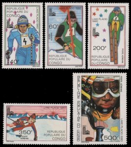 1979 Congo Brazzaville 714-718 1980 Olympic Games in Lake Placid 12,00 €