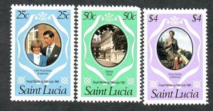 St. Lucia  #543 - 545 MNH singles