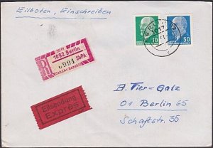 EAST GERMANY 1967 registered cover - nice franking - ......................a3328