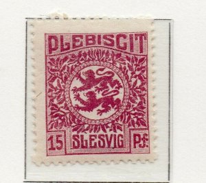 North Schleswig 1920 Early Issue Fine Mint Hinged 15pf. NW-140631