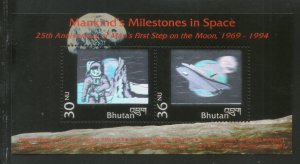 Bhutan 1994 First Man Moon Landing Space Shuttle Hologram M/s Sc 1101 MNH # 5780