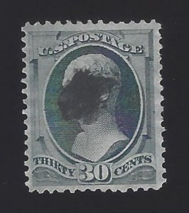 US #165 1873 Greenish Black Perf 12 Used VF SCV $140