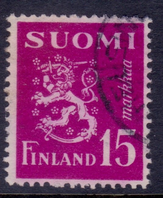 Finland, 1950, Lion, 15Mk, used**