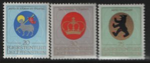 LIECHTENSTEIN  475-477  MNH  SET