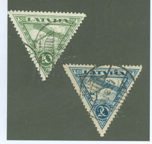 Latvia #C1-2 Used Single (Complete Set)