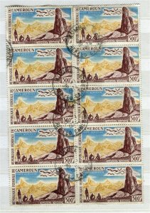 FRENCH; CAMEROUN 1960s Pictorial issue fine used BLOCK of 500Fr. value