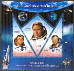 Mali 2013 Space Rossica -2013 Russian Astronauts XVII Sheet MNH