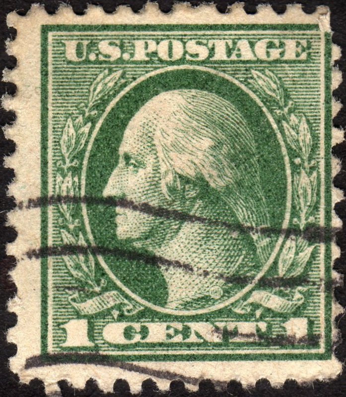 1918, US 1c, George Washington, Used, Sc 525