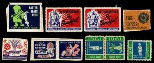 1957-66 Assorted Easter Seals & Charity Cinderellas - Used - VF (ESP#0001)      