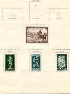 Saar collection w/ varieties mint on 11  pages VF  - Lakeshore Philatelics