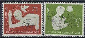 Germany B348-49 MNH 1956 set (ak2757)